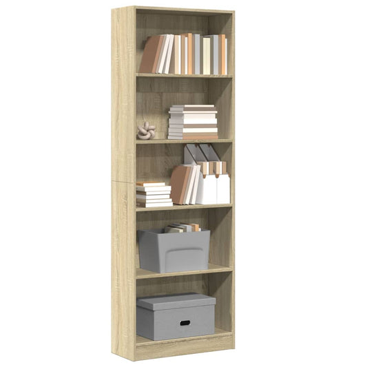 Bokhylle Sonoma Eik 60x24x176 cm