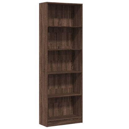 Bokhylle Brun Eik 60x24x176 cm
