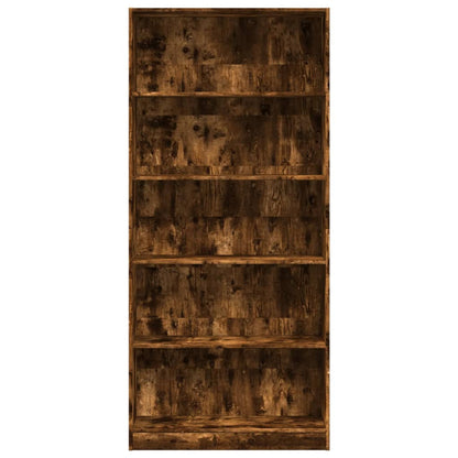 Bokhylle Røkt Eik 80x24x176 cm