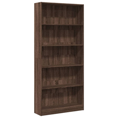 Bokhylle Brun Eik 80x24x176 cm
