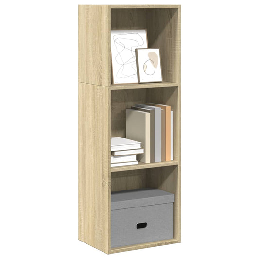 Bokhylle sonoma eik 40x30x114 cm konstruert tre