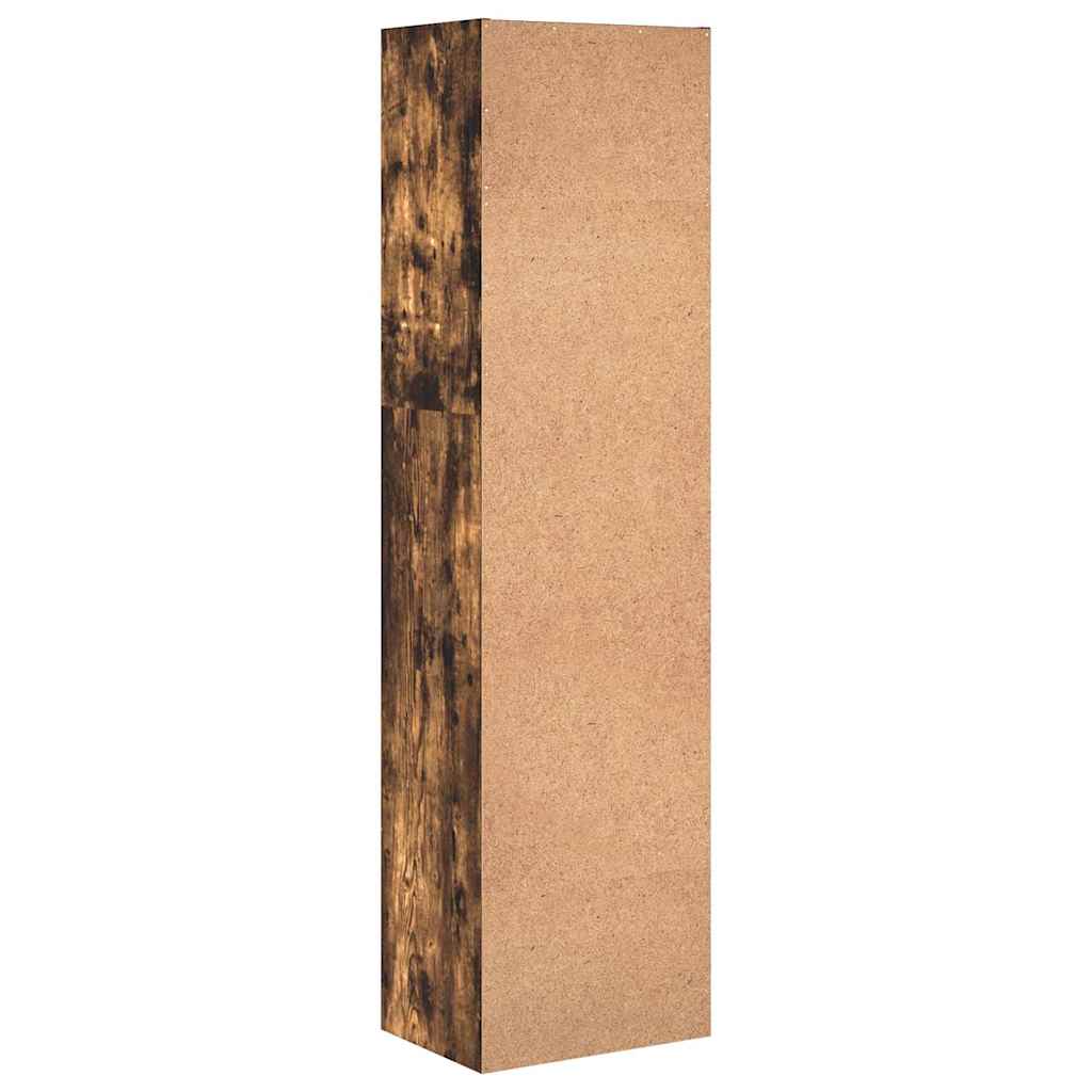 Bokhylle røkt eik 40x30x152 cm konstruert tre