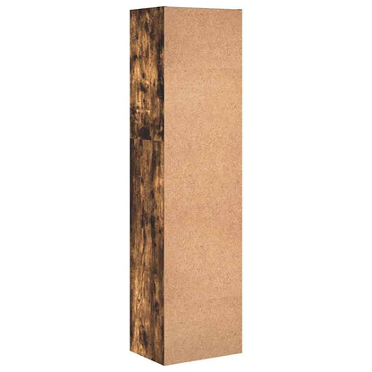 Bokhylle røkt eik 40x30x152 cm konstruert tre