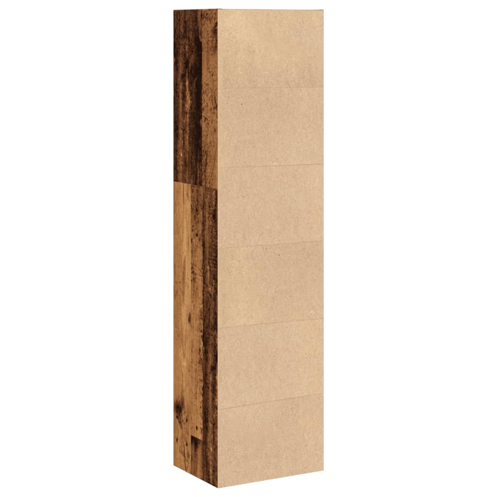 Bokhylle Gammelt Tre 40x30x152 cm