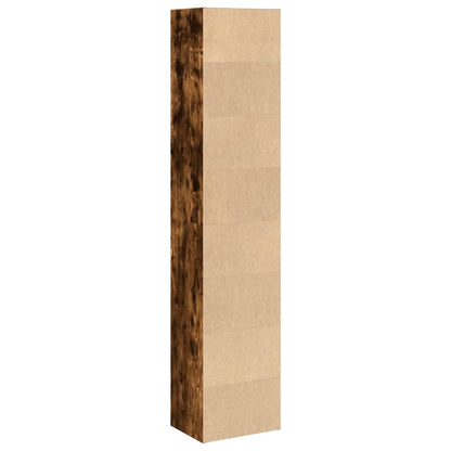 Bokhylle røkt eik 40x30x189 cm konstruert tre