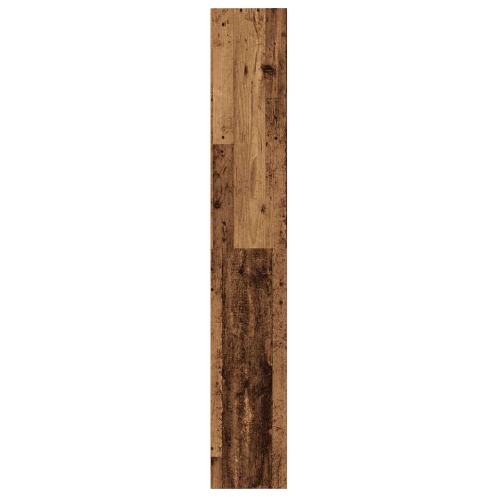 Bokhylle gammelt tre 40x30x189 cm konstruert tre