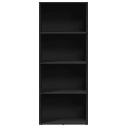 Bokhylle Svart 60x30x152 cm