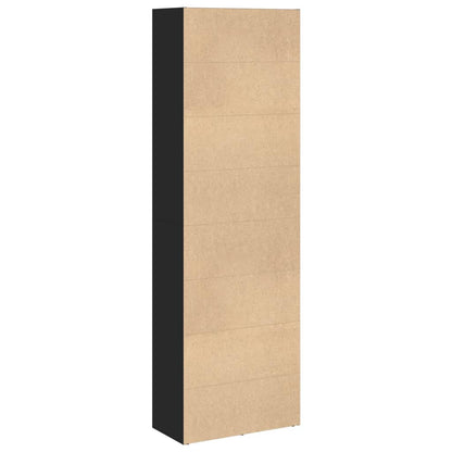 Bokhylle Svart 60x30x189 cm