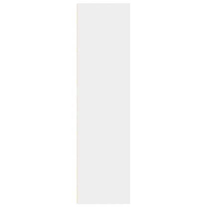 Bokhylle hvit 80x30x114 cm konstruert tre