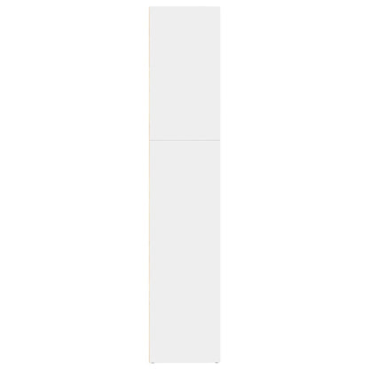 Bokhylle hvit 80x30x152 cm konstruert tre