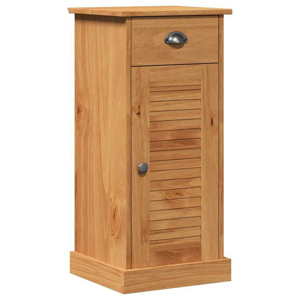Baderomsskap "VIGO" med skuff 37x34x80 cm Solid Tre Furu