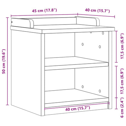 Sittebenk Gangbenk SANDNES 45x40x50 cm heltre furu