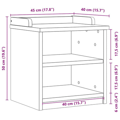Sittebenk Gangbenk SANDNES 45x40x50 cm heltre furu