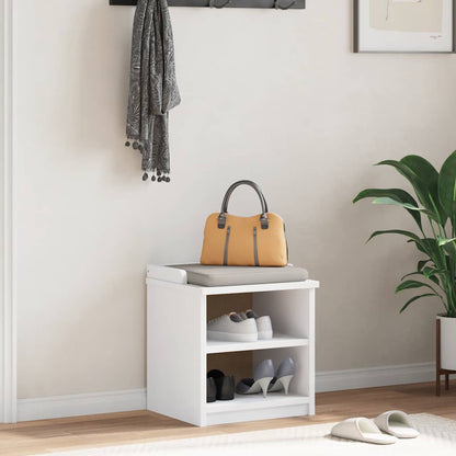 Sittebenk Gangbenk SANDNES Hvit 45x40x50 cm heltre furu
