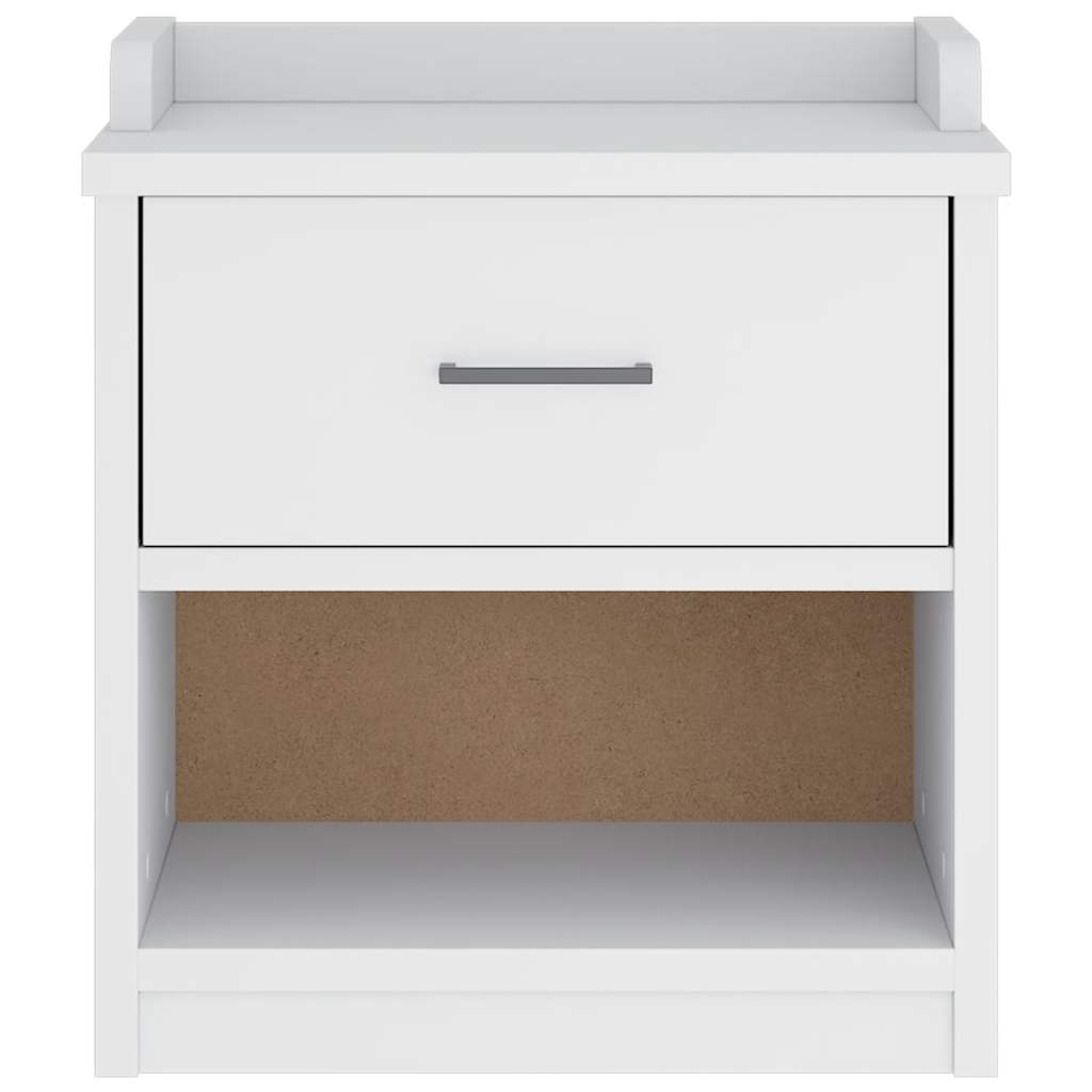 Sittebenk Gangbenk SANDNES Hvit 45x40x50 cm heltre furu