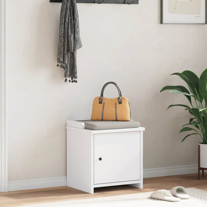 Sittebenk Gangbenk SANDNES Hvit 45x40x50 cm heltre furu