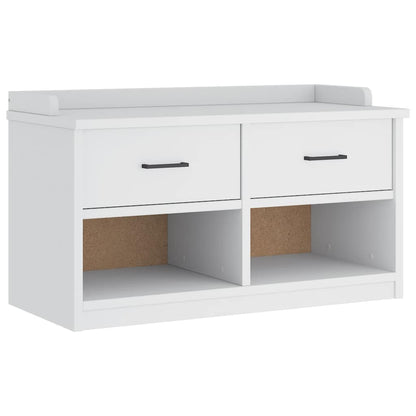 Sittebenk Gangbenk SANDNES Hvit 87x40x50 cm heltre furu
