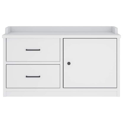 Sittebenk Gangbenk SANDNES Hvit 87x40x50 cm heltre furu