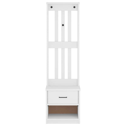 Hallmøbel Halltre SANDENS Hvit 45x40x159,5 cm heltre furu