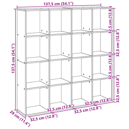 Bokhylle Brun Eik 102x29x143 cm