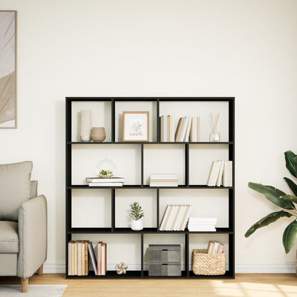 Bokhylle Svart 132x29x141,5 cm