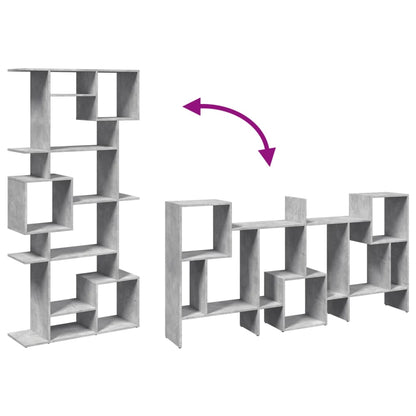 Bokhylle Betonggrå 92x29x188 cm