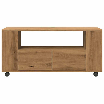 TV-Møbel Artisan Eik TV-benk med hjul 102x34,5x43 cm