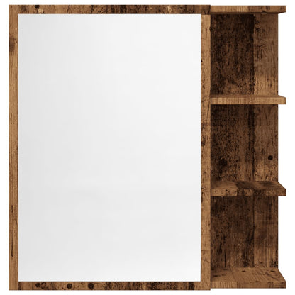 Baderomsspeil Speilskap til baderom Gammelt Tre 62,5x20,5x64cm