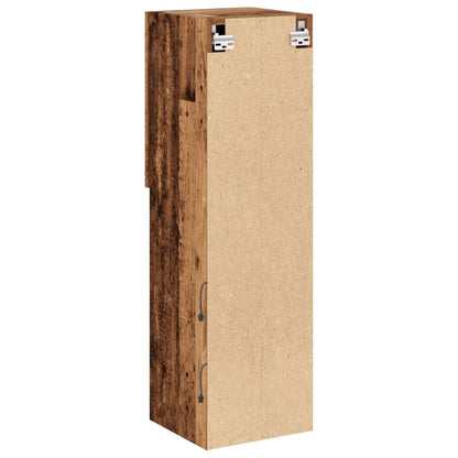 TV-Møbel Gammelt Tre Tv-benk med LED-lys 30,5x30x102 cm