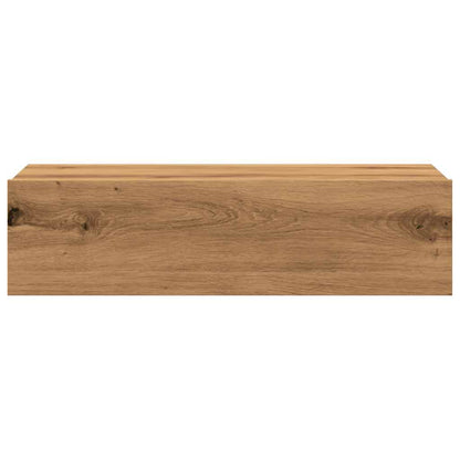 TV-Møbel Artisan Eik Tv-benker med LED-lys 2 stk 60x35x15,5 cm