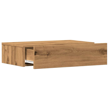 TV-Møbel Artisan Eik Tv-benker med LED-lys 2 stk 60x35x15,5 cm