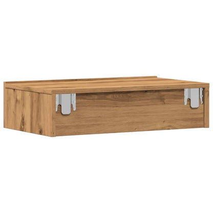 TV-Møbel Artisan Eik Tv-benker med LED-lys 2 stk 60x35x15,5 cm