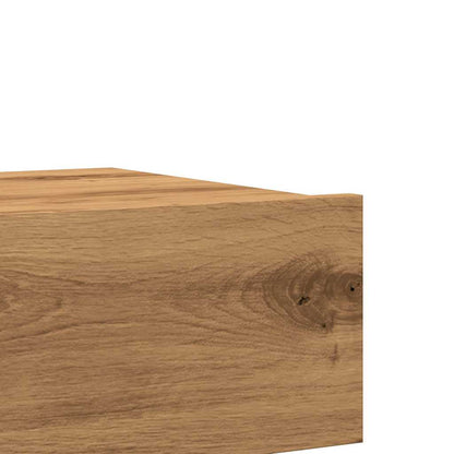 TV-Møbel Artisan Eik Tv-benker med LED-lys 2 stk 60x35x15,5 cm