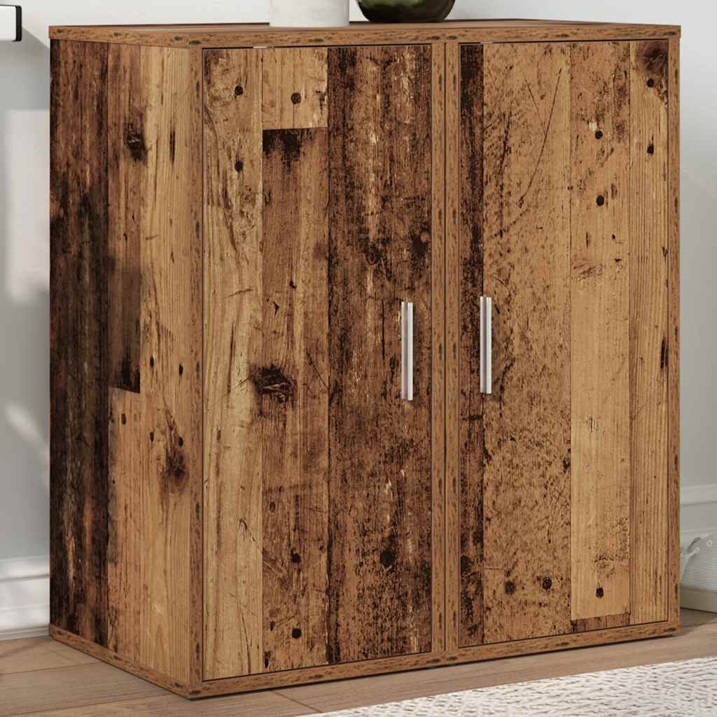 Skoskap 2 stk gammelt tre 32x35x70 cm konstruert tre