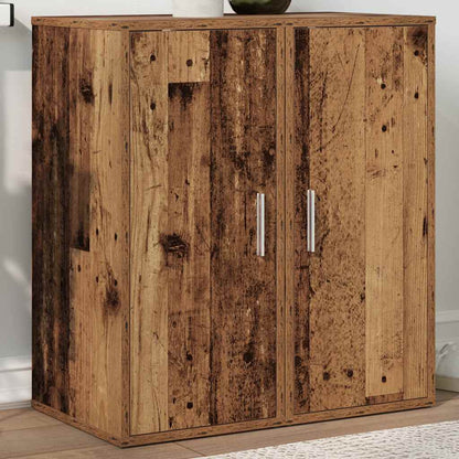 Skoskap 2 stk gammelt tre 32x35x70 cm konstruert tre