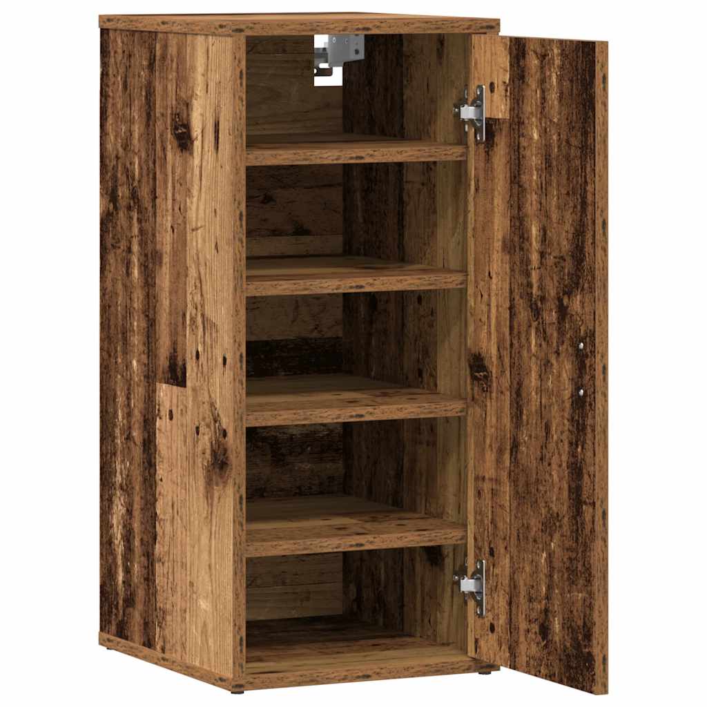 Skoskap 2 stk gammelt tre 32x35x70 cm konstruert tre