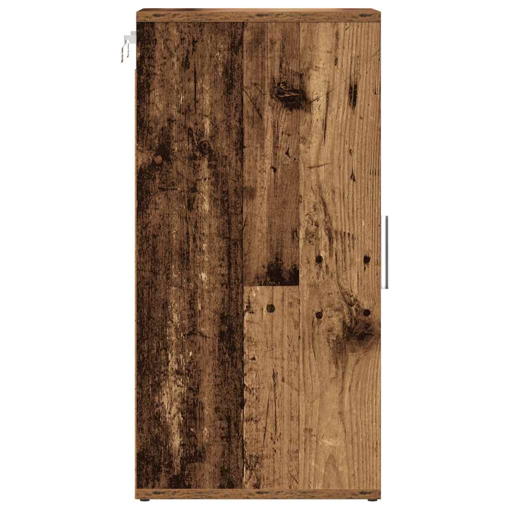 Skoskap 2 stk gammelt tre 32x35x70 cm konstruert tre