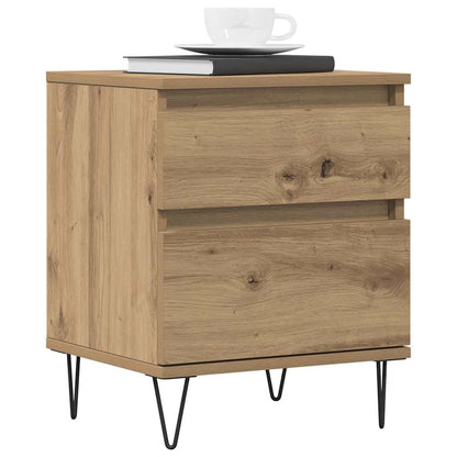 Nattbord 2 stk artisan eik 40x35x50 cm konstruert tre
