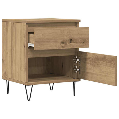 Nattbord 2 stk artisan eik 40x35x50 cm konstruert tre