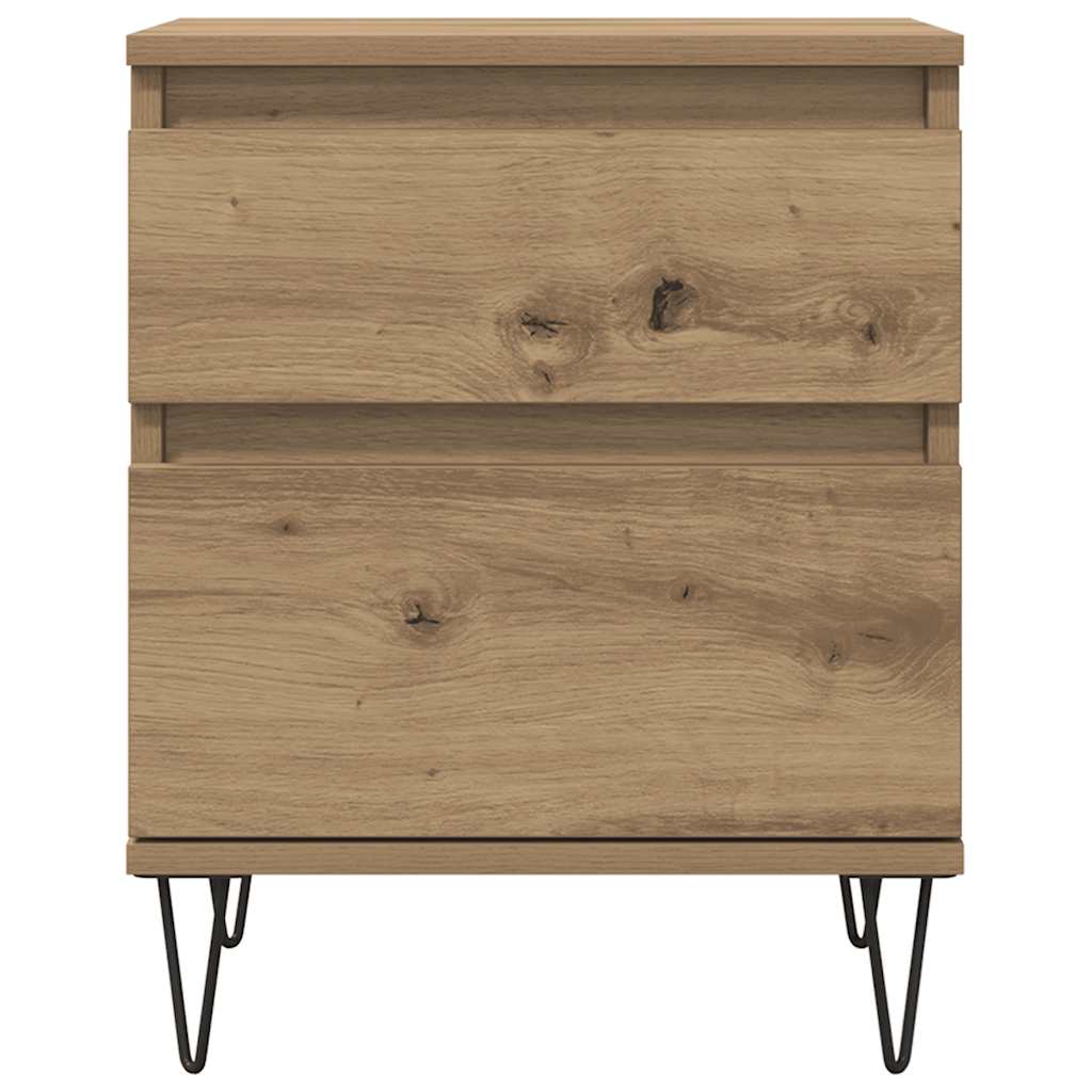 Nattbord 2 stk artisan eik 40x35x50 cm konstruert tre