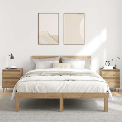 Nattbord 2 stk artisan eik 40x35x50 cm konstruert tre