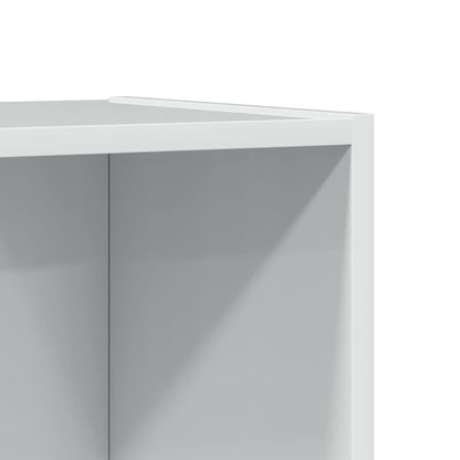 Bokhylle Høyglans Hvit 40x24x143 cm