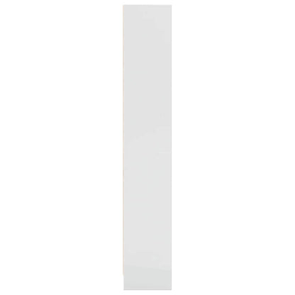 Bokhylle Høyglans Hvit 60x24x143 cm