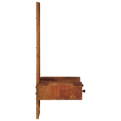 Veggspeil Tre heltre akasie med skuffer 60x33x90 cm heltre akasie
