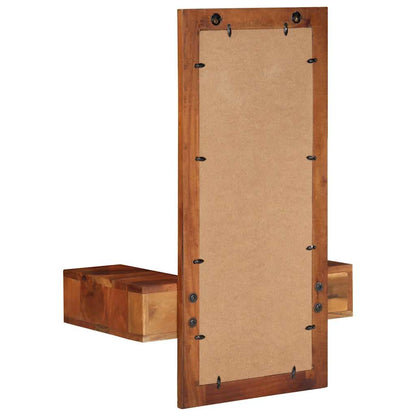 Veggspeil Tre heltre akasie med skuffer 60x33x90 cm heltre akasie