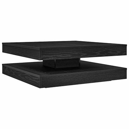 Salongbord Sofabord Svart 360-graders roterbart 90x90x34,5 cm