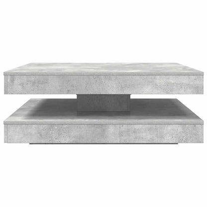 Salongbord Sofabord Betonggrå 360-graders roterbart 90x90x34,5 cm