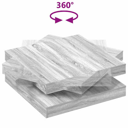 Salongbord Sofabord Sonoma Grå 360-graders roterbart 90x90x34,5 cm