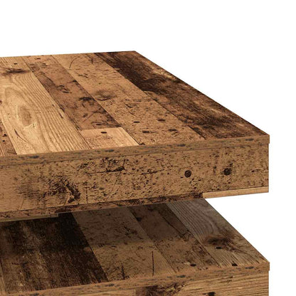 Salongbord Sofabord Gammelt Tre 360-graders roterbart 90x90x34,5 cm