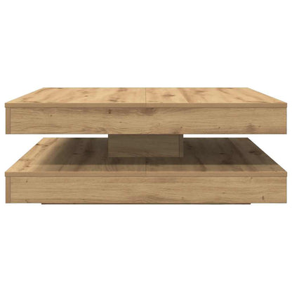 Salongbord Sofabord Artisan Eik 360-graders roterbart 90x90x34,5 cm